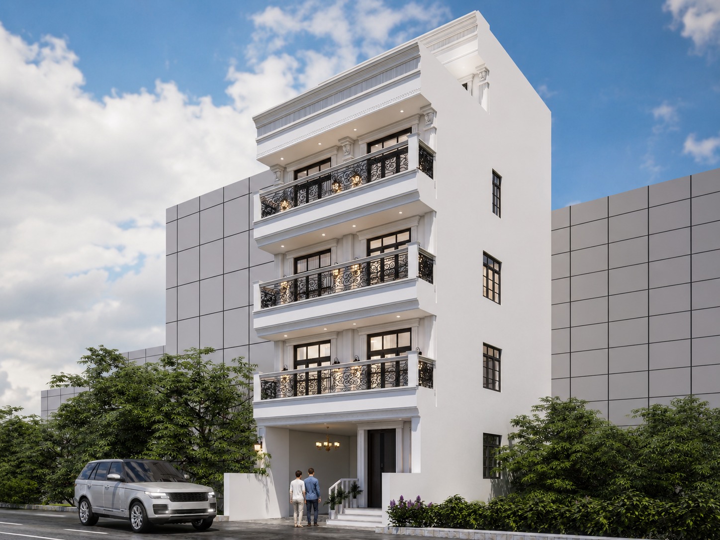 Puja Joshi residence exterior render